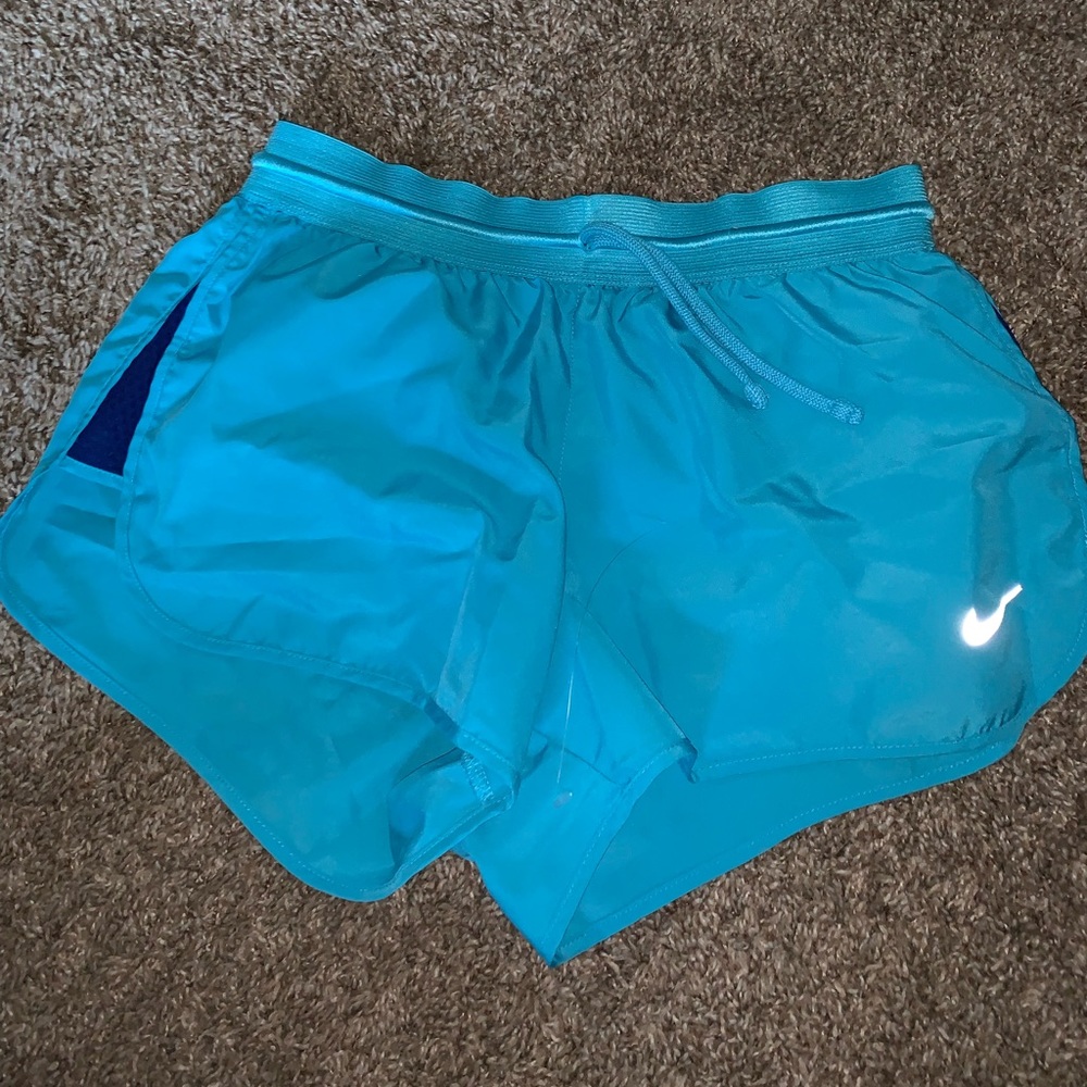 Blue Nike shorts